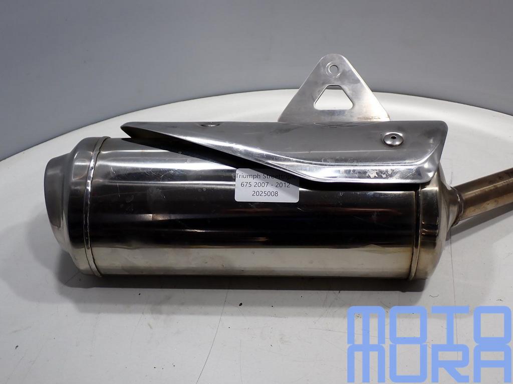 Uitlaat rechts voor de Triumph Street triple 675 2007 - 2012, Gebruikt, -, -, Ophalen of Verzenden
