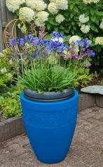 PLANTENBAK  ️️   PORTUGEES/GRIEKS   BLAUW, Tuin en Terras, Bloembakken en Plantenbakken, Ophalen, Overige materialen, Gebruikt