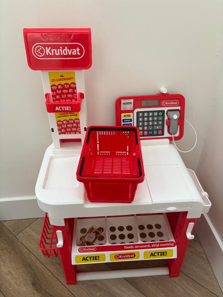Kruidvat Speelgoedwinkel met Kassa en Winkelmandje, Kinderen en Baby's, Ophalen, Gebruikt, Jongen of Meisje