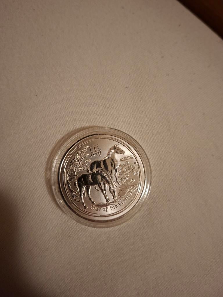 Nep munt 1 ounce lunar, Ophalen of Verzenden, Zilver