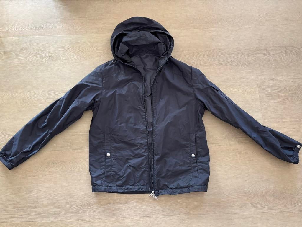 Moncler zonerjas maat 2 / M, Kleding | Heren, Jassen | Zomer, Ophalen of Verzenden, Zo goed als nieuw, Blauw