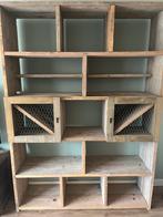 Stoere Steigerhouten kast voor woonkamer of keuken, Ophalen, Overige materialen, 100 tot 150 cm, 200 cm of meer