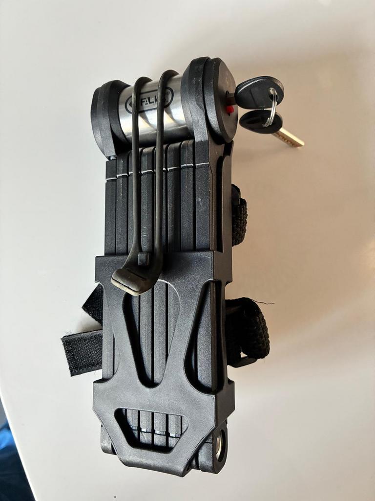 Falkx vouwslot art goedgekeurd, Ophalen of Verzenden, Zo goed als nieuw, Kettingslot