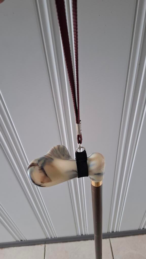 Antieke Wandelstok benen handvat 85cm hout, Antiek en Kunst, Antiek | Overige Antiek, Ophalen of Verzenden