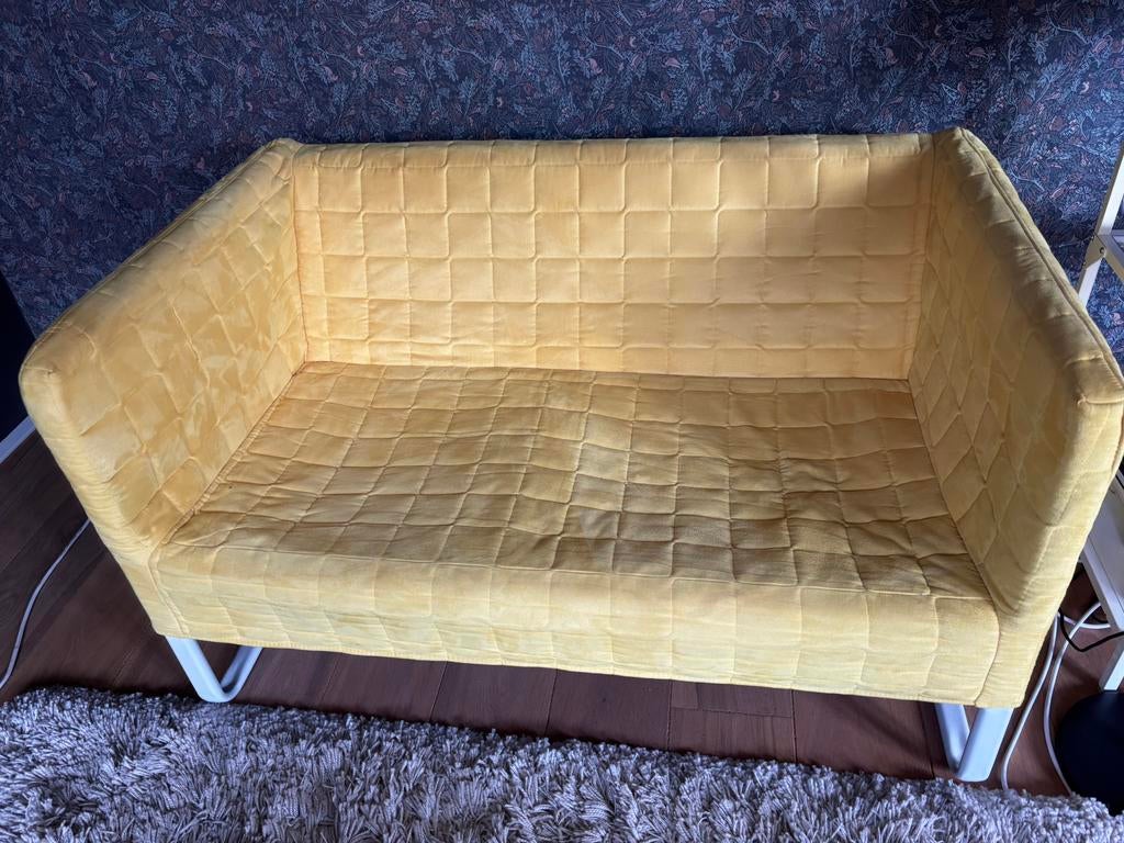 GRATIS-Ikea Knopparp tweezits bankje, Ophalen, Tweepersoons, 75 tot 100 cm, Zo goed als nieuw