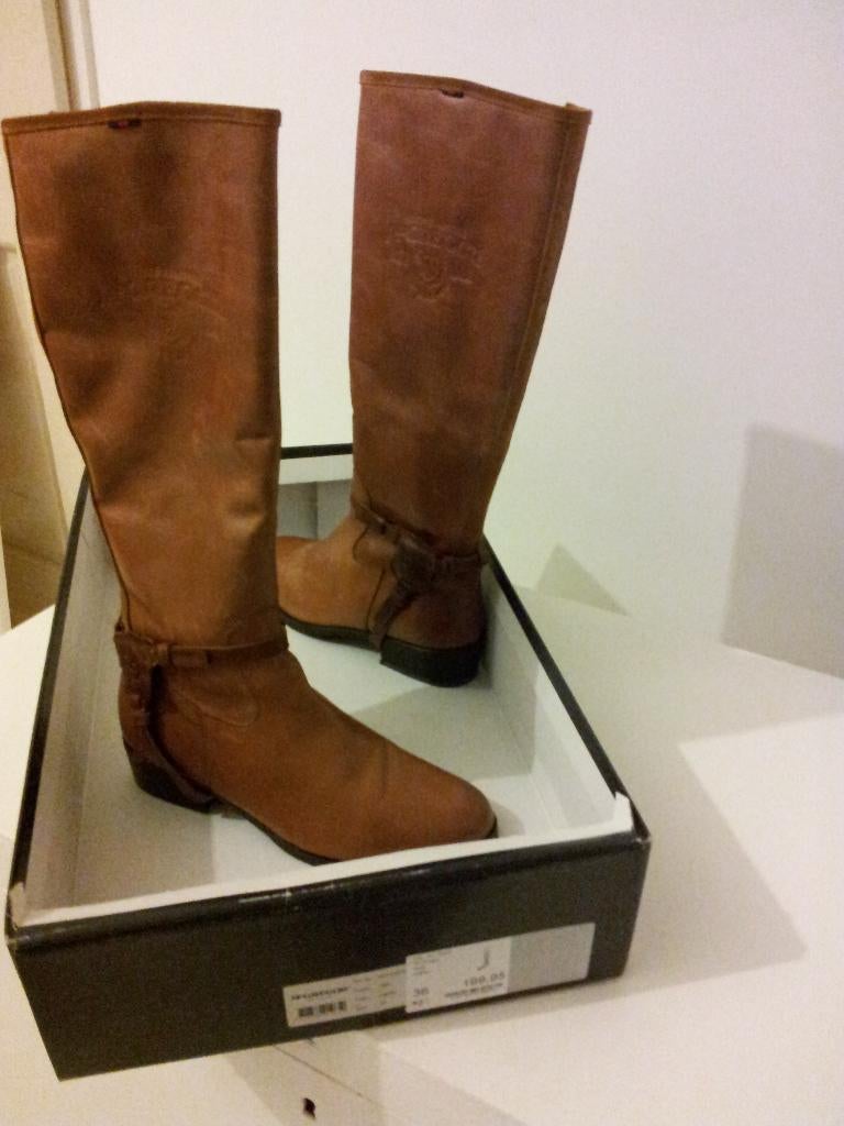 Schoenen: Mooie leren laarsjes van McGregor Maat 36., Kleding | Dames, Schoenen, Ophalen, Bruin, Nieuw, Hoge laarzen