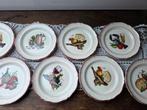 8 Franse vintage bordjes, Ophalen of Verzenden, Aardewerk, Overige stijlen, Bord(en)