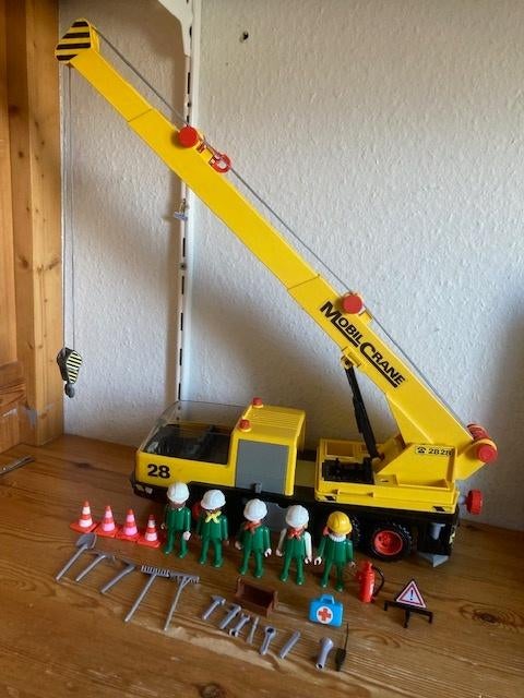 Playmobil vintage kraanwagen 3527 jaren 80 oud, Kinderen en Baby's, Speelgoed | Playmobil, Ophalen of Verzenden, Gebruikt, Complete set