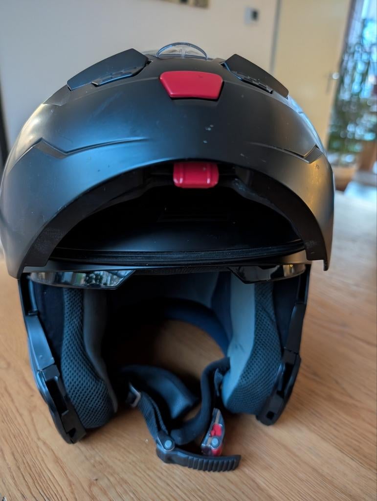 Nolan N90 systeemhelm XXL met zonnescherm en n-com, Ophalen of Verzenden