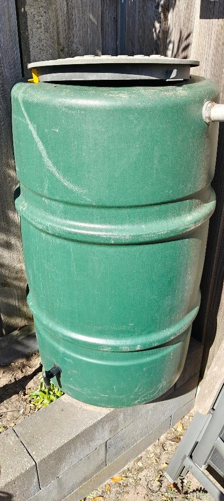 regenton groen,  200L, met kraan en aansluitpunt, Tuin en Terras, Regentonnen, Ophalen, Kunststof, Gebruikt, Met kraantje