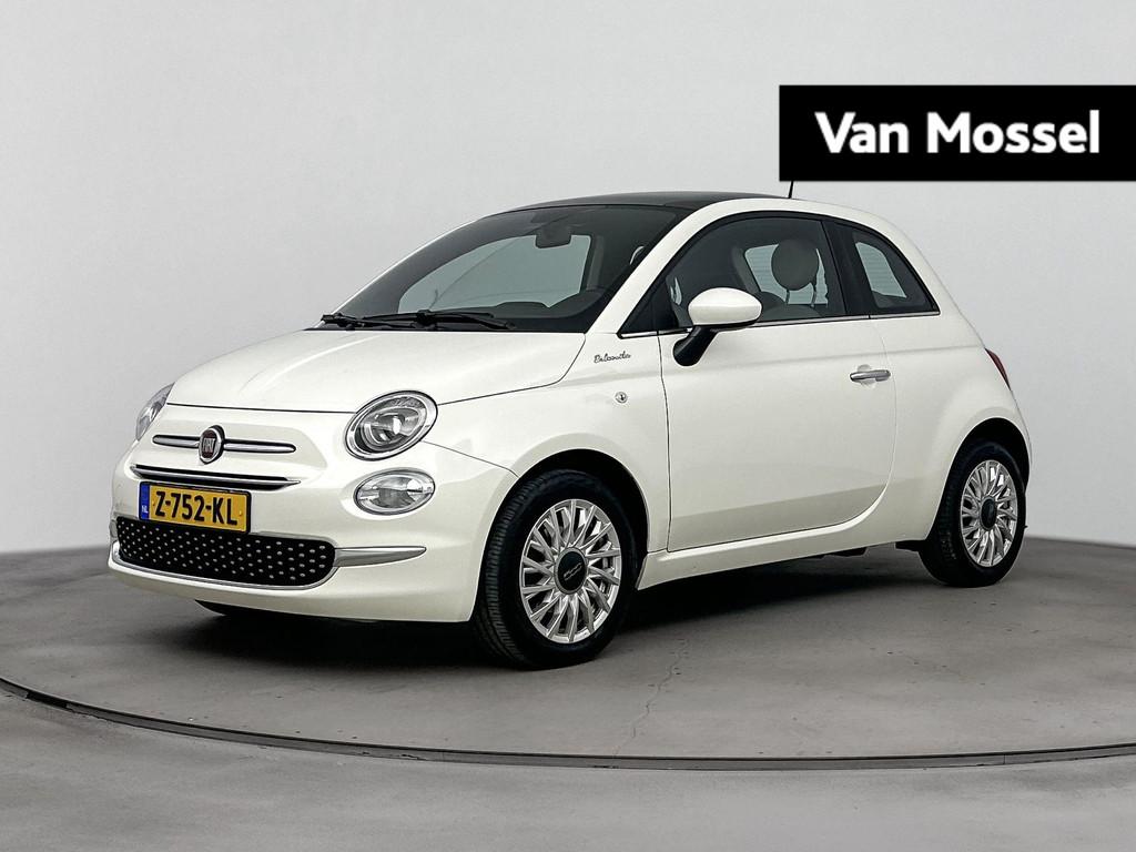 Fiat 500 1.0 Hybrid Dolcevita 70PK | Panoramadak | Climate C, Auto's, Fiat, Stof, Euro 6, 4 stoelen, Wit