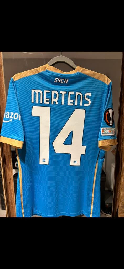 Matchworn dries mertnes napoli, Ophalen of Verzenden, Zo goed als nieuw, Buitenlandse clubs, Shirt