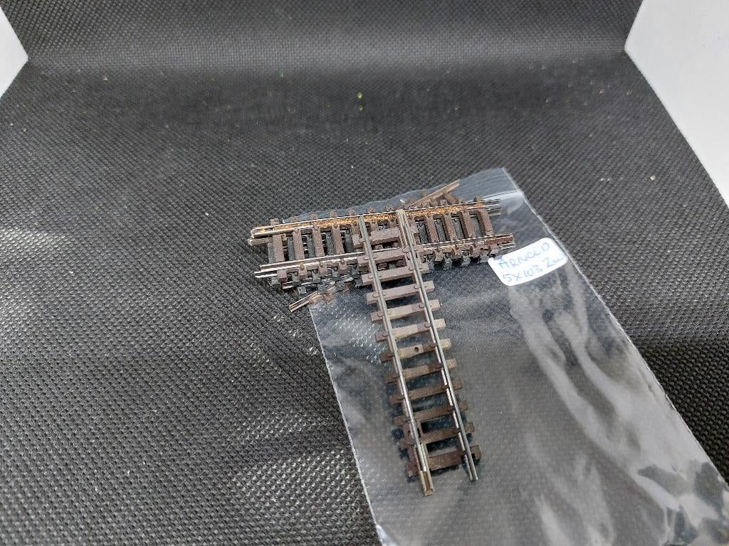 Arnold 0103 - 5 x rechte rail L 57,5 mm (13656), Hobby en Vrije tijd, Modeltreinen | N-Spoor, Arnold, Gebruikt, Gelijkstroom, Rails