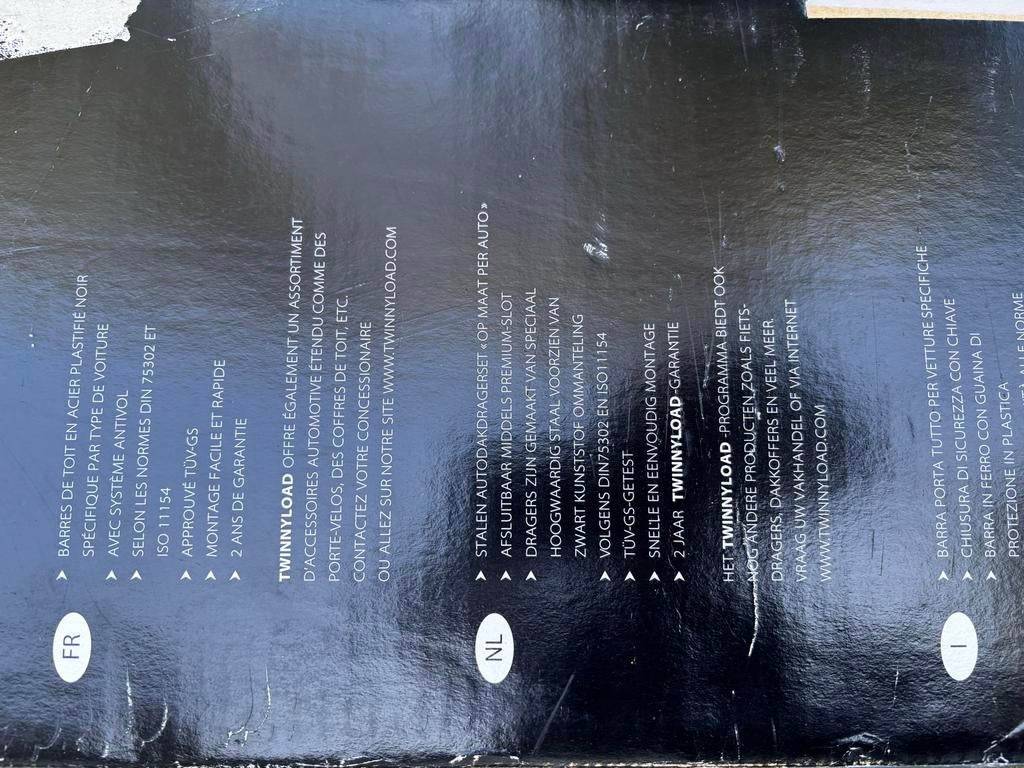 Twinny Load Dakdragerset Staal S47, Auto diversen, Dakdragers, Ophalen, Gebruikt