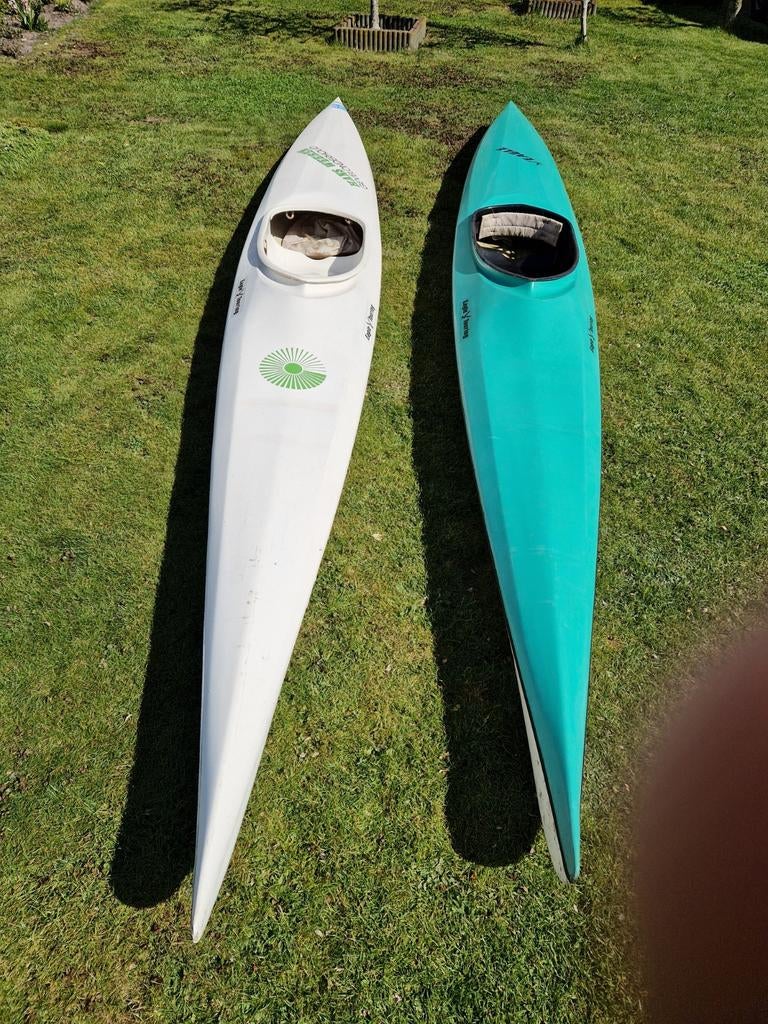 Volwassenen kano 5m lang Eagle Touring, Watersport en Boten, Kano's, Ophalen, Gebruikt, Eén persoon, Met peddels