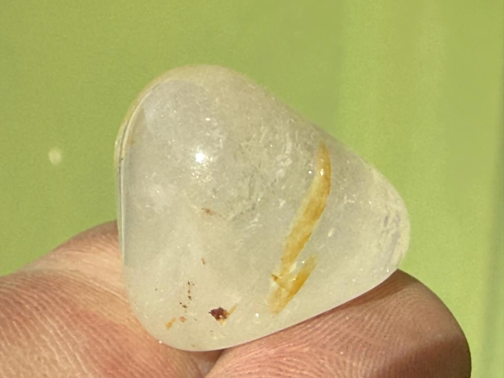 Sacred Heart Silver Topaas broekzaksteen mineralen, Verzamelen, Mineralen en Fossielen, Ophalen of Verzenden, Mineraal