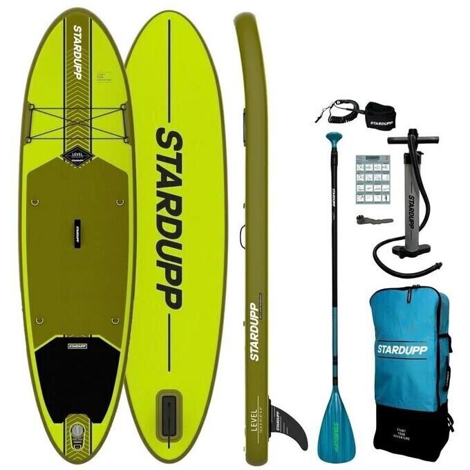SUP/paddleboard Stardupp Level SUP Lime 10’0 Set, Ophalen, Zo goed als nieuw, SUP-boards