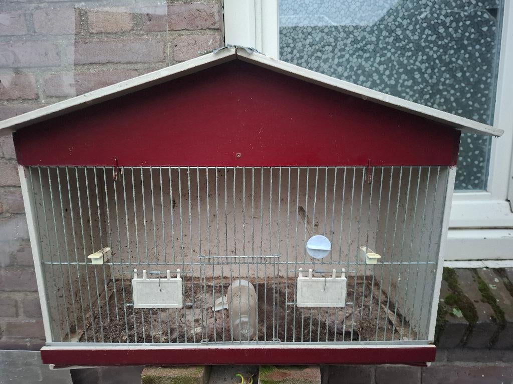 merel / lijsterkooi, Dieren en Toebehoren, Ophalen, Gebruikt, Hout, Vogelkooi