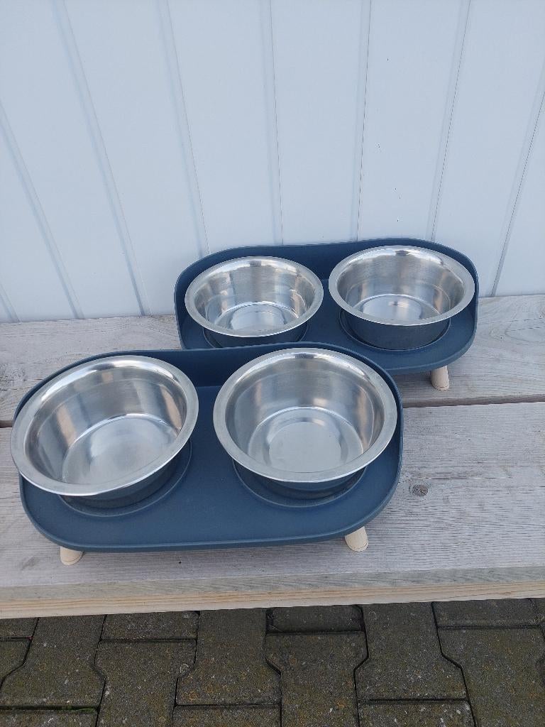 RVS voerbakken en schalen, Dieren en Toebehoren, Ophalen, Zo goed als nieuw