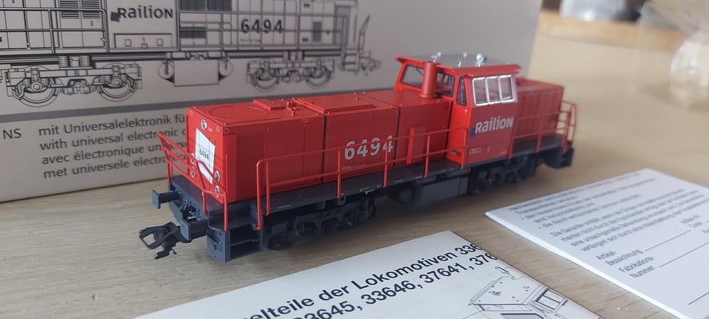 Märklin NS/Railion 6494 MaK 1206 dieselloc 33646 in ovp, Wisselstroom, Locomotief, Ophalen of Verzenden, Märklin