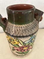 Prachtige handbeschilderde aardewerk kruik, Ophalen of Verzenden