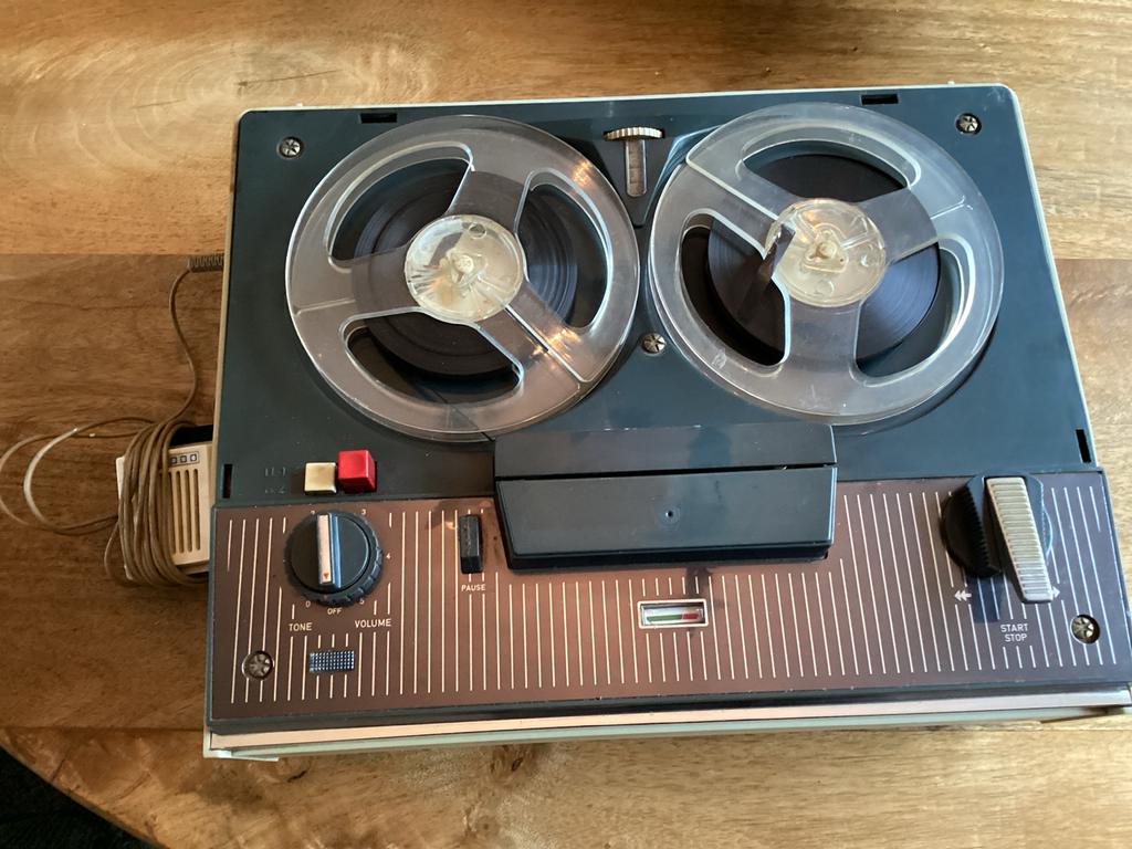 Vintage Aristona Bandrecorder met banden en microfoon, Ophalen, Bandrecorder, Met banden