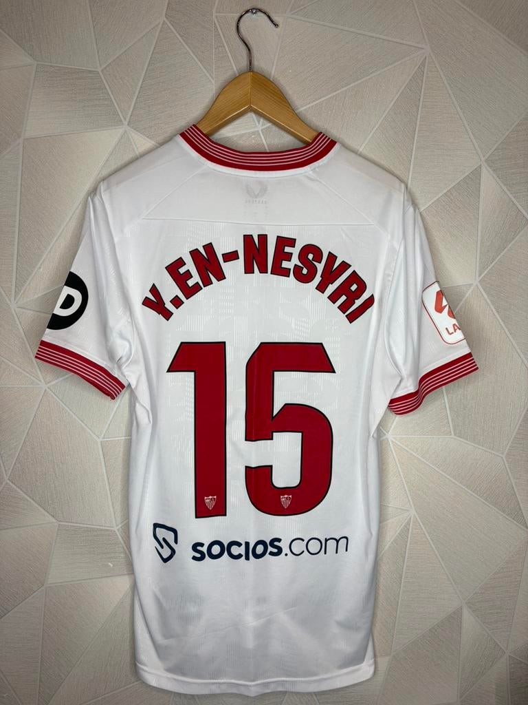 Sevilla Thuis 2023/2024 En-Nesyri, Maat L, Ophalen of Verzenden, Zo goed als nieuw, Shirt