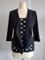 Kort zwart (bloes)jasje INDIES travellerstof maat T3, Kleding | Dames, Maat 38/40 (M), Zwart, Ophalen of Verzenden, Zo goed als nieuw