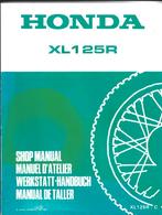 Honda XL125 R supplement shop manual (3130z) motor, Ophalen of Verzenden, Honda