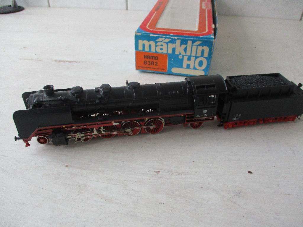 Märklin Stoomlok 41 334 DB 8382 Hamo, Ophalen, Wisselstroom, Locomotief, Zo goed als nieuw