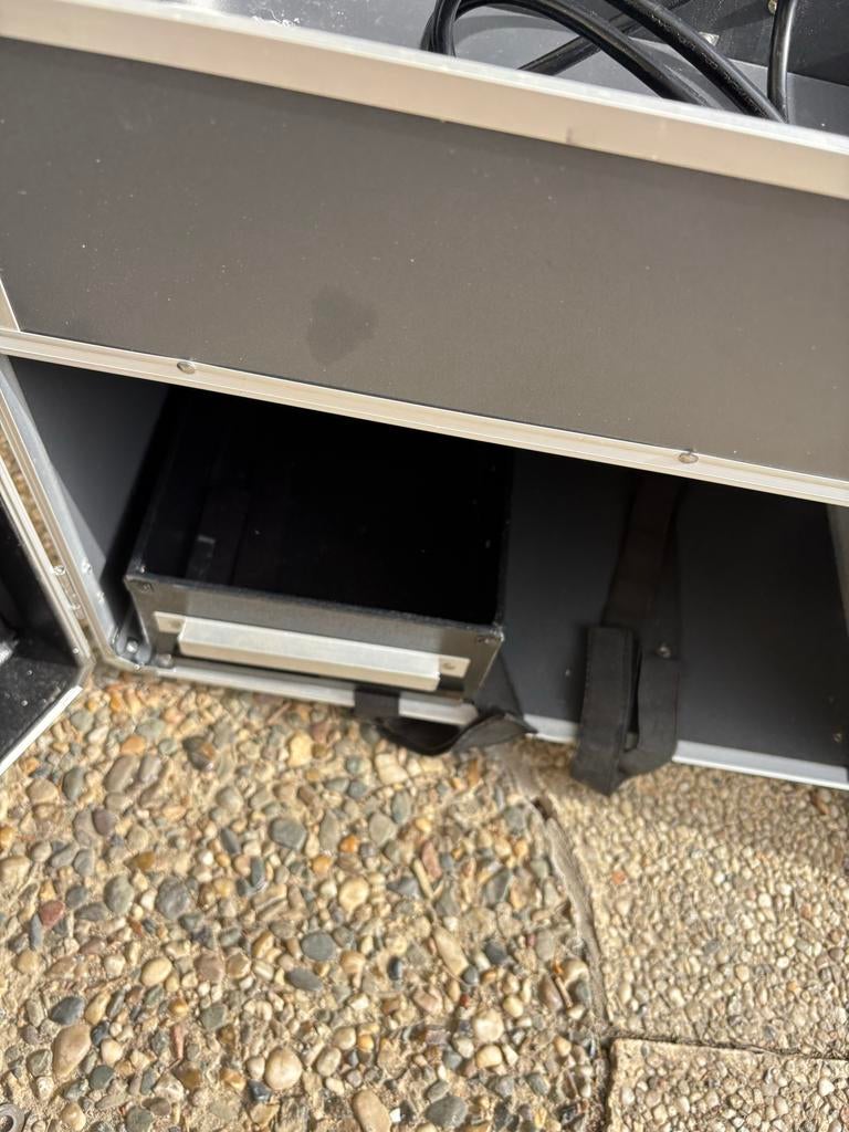 Ambulante werkkoffer met wielen en slot, Sieraden, Tassen en Uiterlijk, Beautycases, Ophalen, Gebruikt, Zwart, Met slot