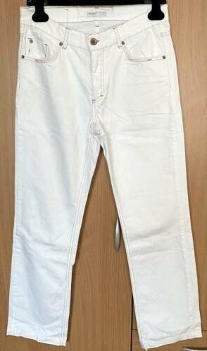 Angels Dolly 4232 maat 40 witte pantalon, Kleding | Dames, Broeken en Pantalons, Zo goed als nieuw, Maat 38/40 (M), Wit, Lang