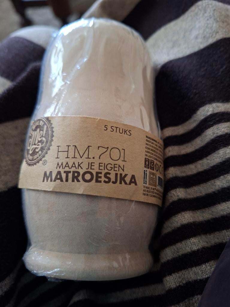Matroesjka 5 st zelf maken 12 cm hoog, Ophalen