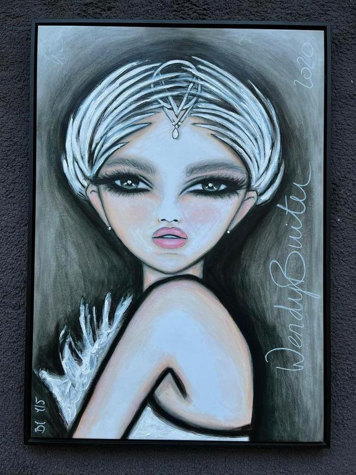 Première - Wendy Buiter - Canvas B1 (100 x 70 cm) + frame, Antiek en Kunst, Kunst | Schilderijen | Klassiek, Ophalen of Verzenden