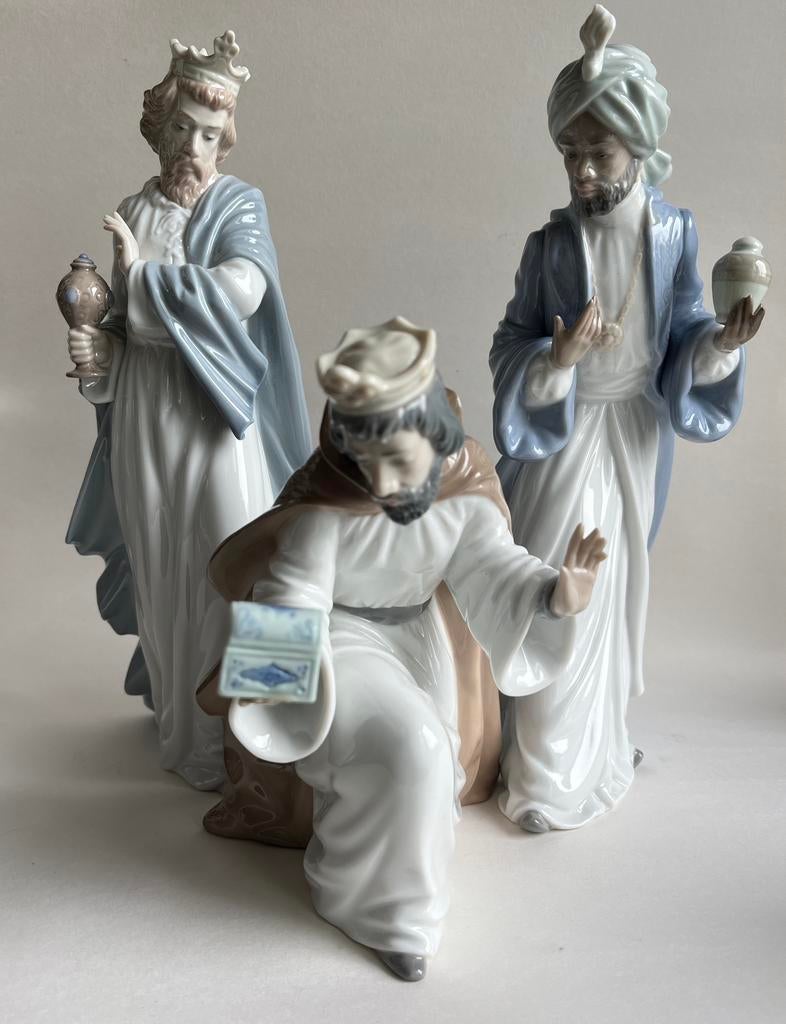 Nao by Lladro. porseleinen 3 koningen / wijzen beelden, Diversen, Kerst, Ophalen of Verzenden, Nvt, Nvt, Nvt