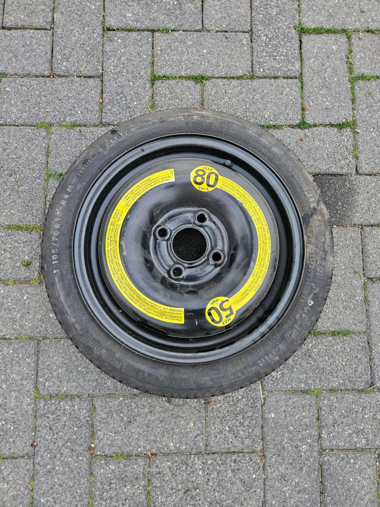 RESERVEWIEL VW POLO 4X 100 14 INCH, Niet ingevuld, Niet ingevuld, Niet ingevuld