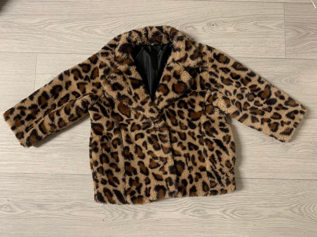 Panter bont jas 98/104, Ophalen of Verzenden, Zo goed als nieuw, Meisje, Jas