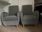 2 Montèl fauteuils - grijsgroen, comfortabel, Ophalen, Gebruikt, 75 tot 100 cm, 75 tot 100 cm