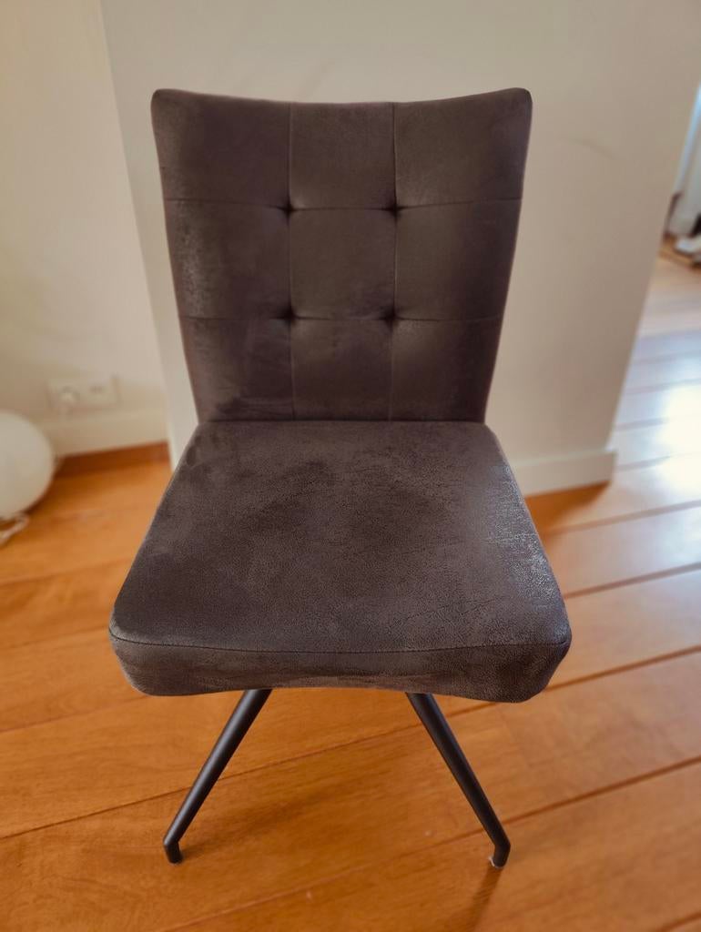 Eetkamerstoelen 4x, Ophalen, Gebruikt, Stof, Eén