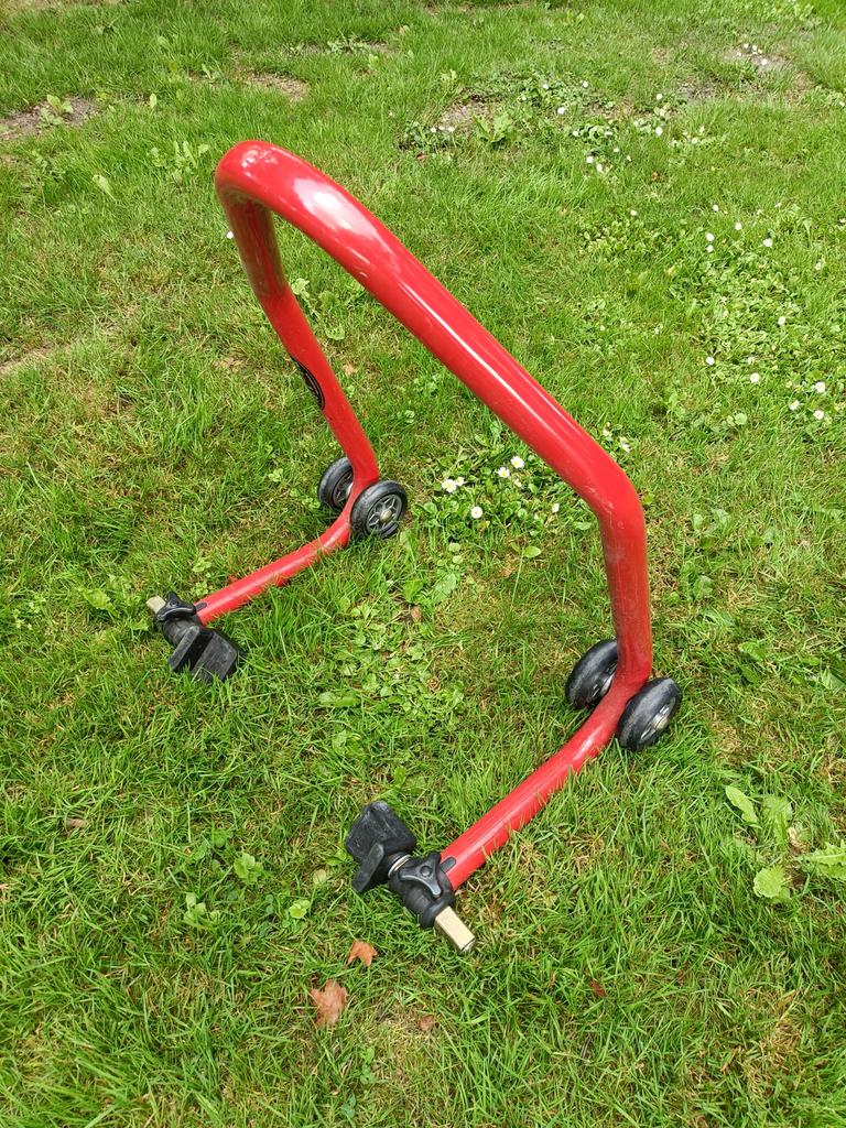 Rode paddock stand voor motorfiets, Ophalen of Verzenden, Gebruikt