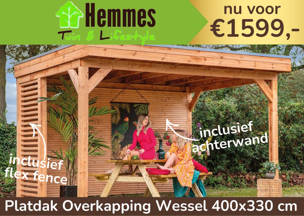 Red Class Wood Overkapping Wessel 400x330cm, Ophalen of Verzenden, Nieuw
