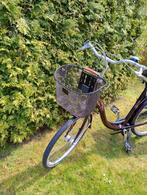 Zwarte fietsmand, Fietsen en Brommers, Fietsaccessoires | Fietsmanden, Ophalen of Verzenden, Gebruikt, Fietsmand, Stuurbevestiging