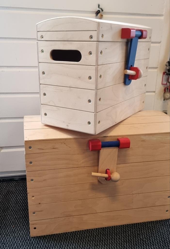 Houten speelgoed kisten, Huis en Inrichting, Woonaccessoires | Kisten, Ophalen, Minder dan 50 cm, 50 tot 100 cm, Nieuw