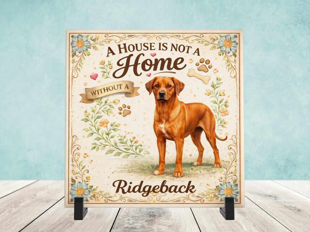A House is not a Home Without a Ridgeback - Tegel, Verzenden, Nieuw