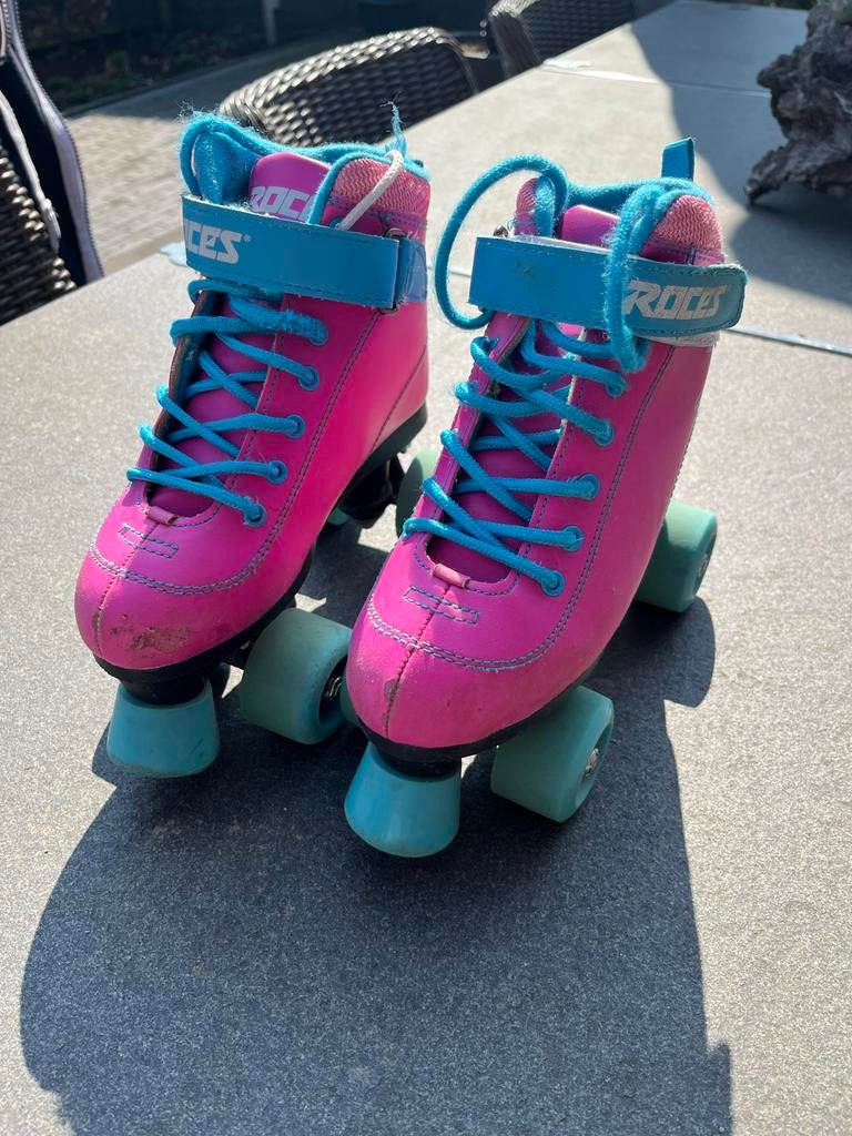Roces rolschaatsen maat 35 - Roze/Blauw, Kinderen en Baby's, Ophalen of Verzenden, Gebruikt, Kinderen
