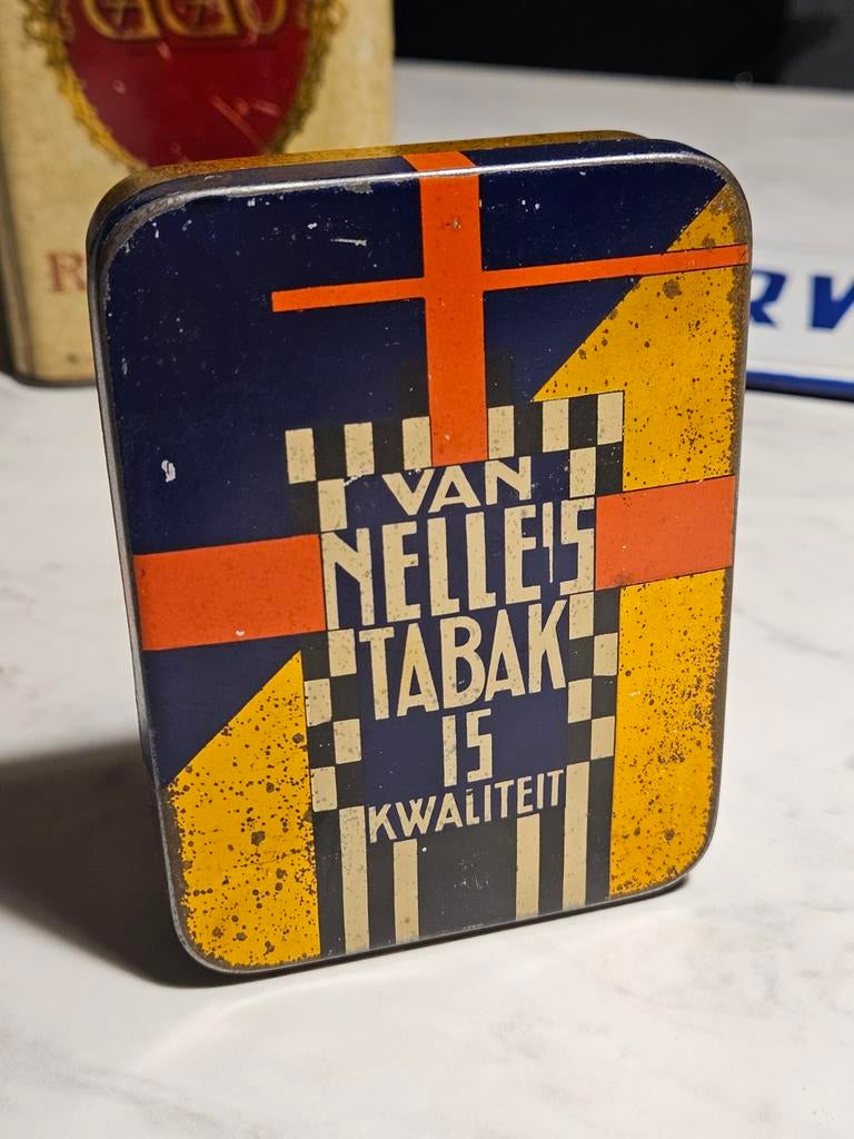 Van Nelle Tabak blik, Ophalen of Verzenden, Zo goed als nieuw, Koffie, Van Nelle