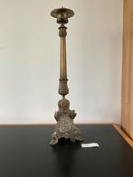 Bronzen Kerkkandelaar, hoge, Antiek en Kunst, Antiek | Kandelaars, Ophalen of Verzenden, Koper of Brons