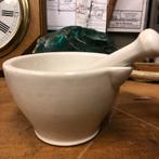 Witte vijzel met stamper, Ophalen of Verzenden