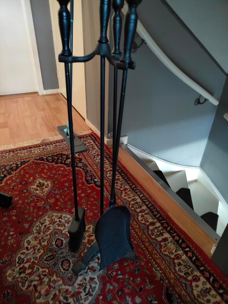 Open haard set, Ophalen