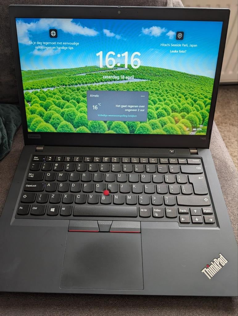 Lenovo ThinkPad T495, Computers en Software, Windows Laptops, Onbekend, Qwerty, 8 GB, 14 inch